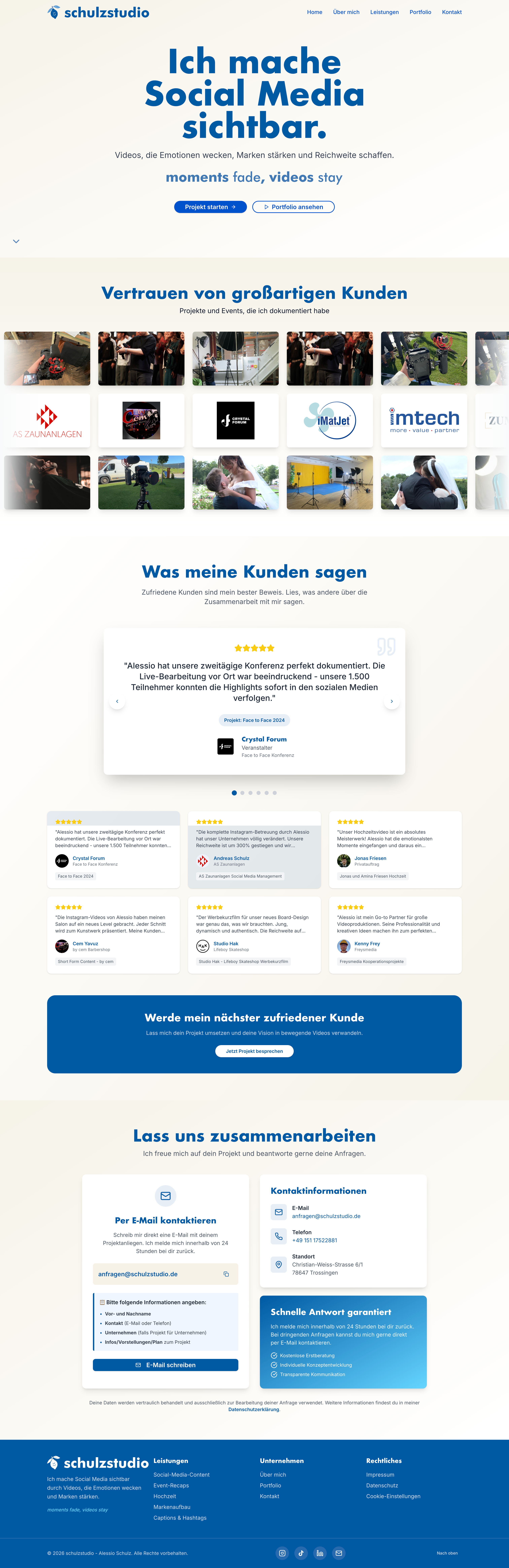 schulzstudio.de Website